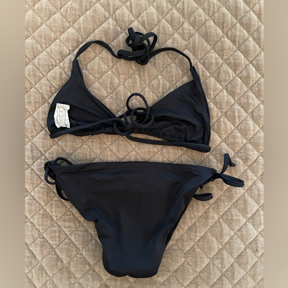 Becca Color Code Triangle Bikini Top-Sz.S/P and Tie Side Bikini Bottom-Sz.XS. - Picture 2 of 5